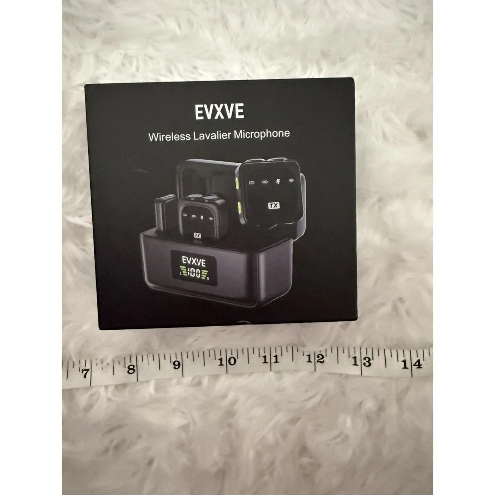 EVXVE Wireless Lavalier Microphone Plug & Play 20m Range New